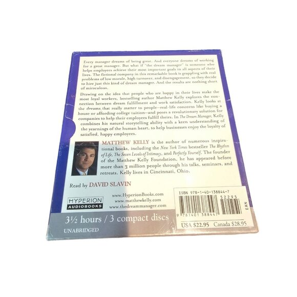 The Dream Manager Audio CD Matthew Kelly 3 Disc Set BRAND NEW Unabridged 2007 - Picture 2 of 5